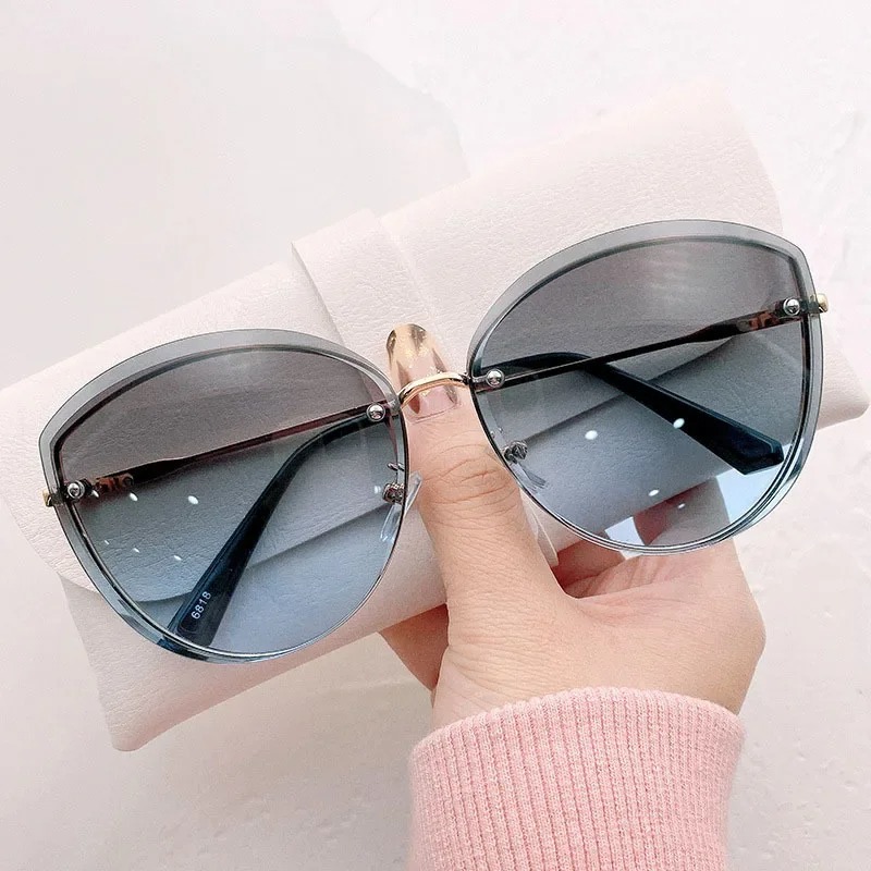 Gafas de sol ovaladas sin mont - Sunglasses Cat Eye reseña y precio