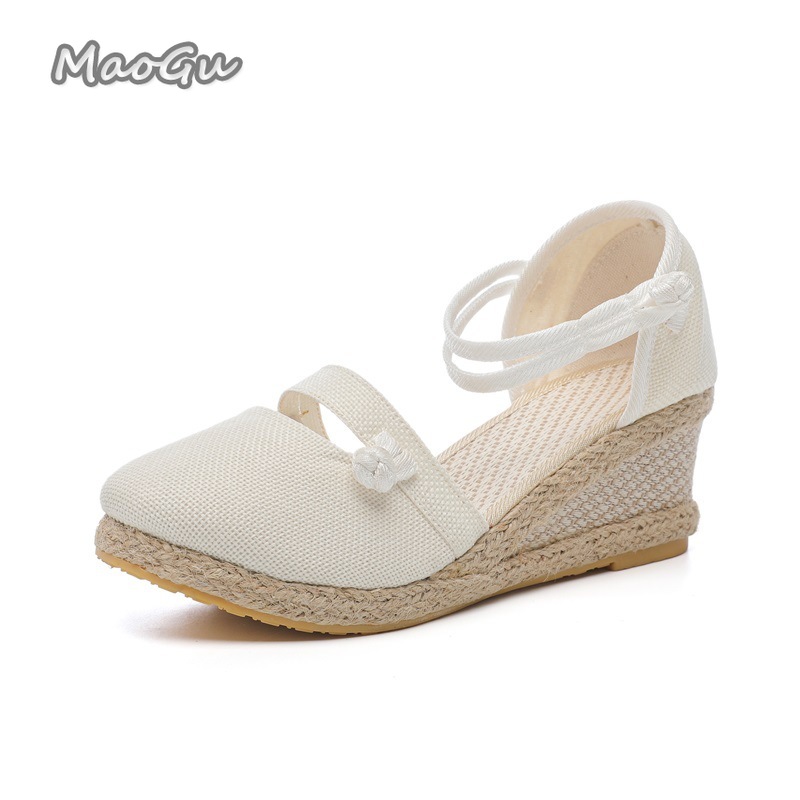 Sandalias de cuña de lino para - Wedge Espadrille Women reseña y precio