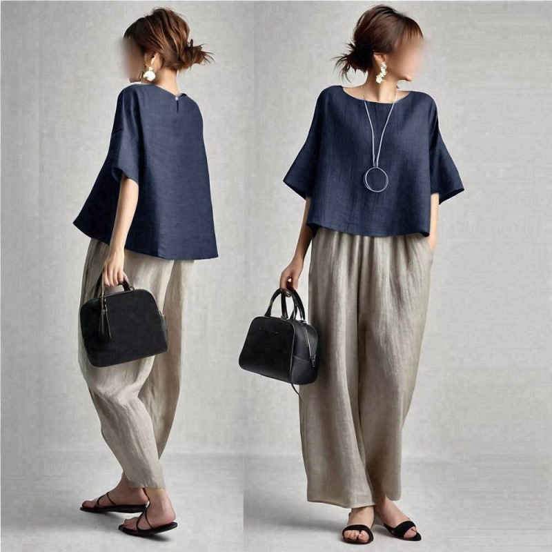 Conjunto de Dos Piezas para Mu - Linen Pant Wide reseña y precio