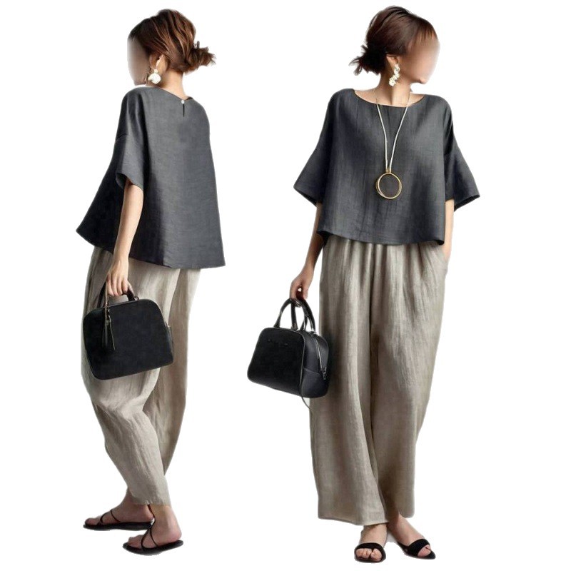 Conjunto de Dos Piezas para Mu - Linen Pant Wide reseña y precio