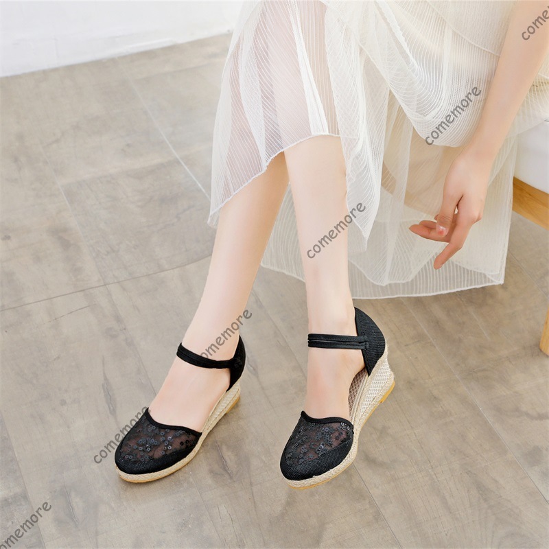 Sandalias de cuña de esparto c - Wedge Espadrille Women reseña y precio