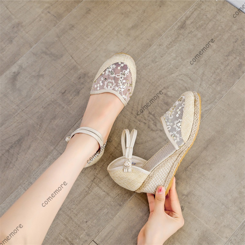 Sandalias de cuña de esparto c - Wedge Espadrille Women reseña y precio