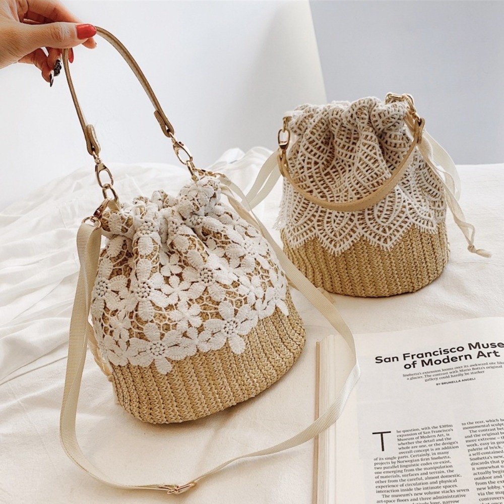 Bolso de hombro portátil de pa - Tote Bag Beach reseña y precio