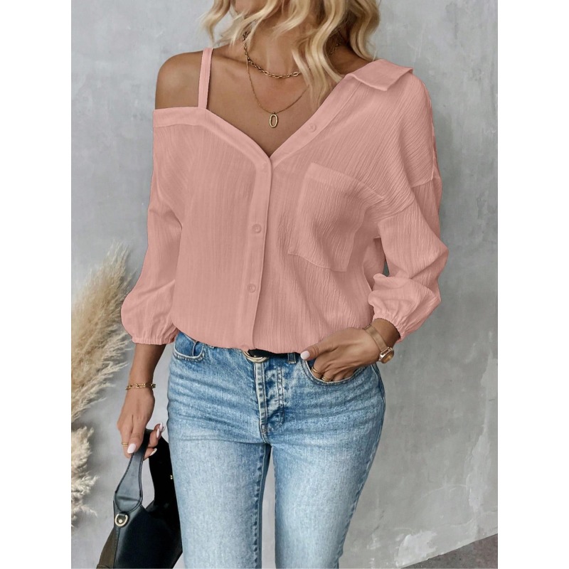 Blusas de talla grande 1XL-5XL - Blouse Off Shoulder reseña y precio