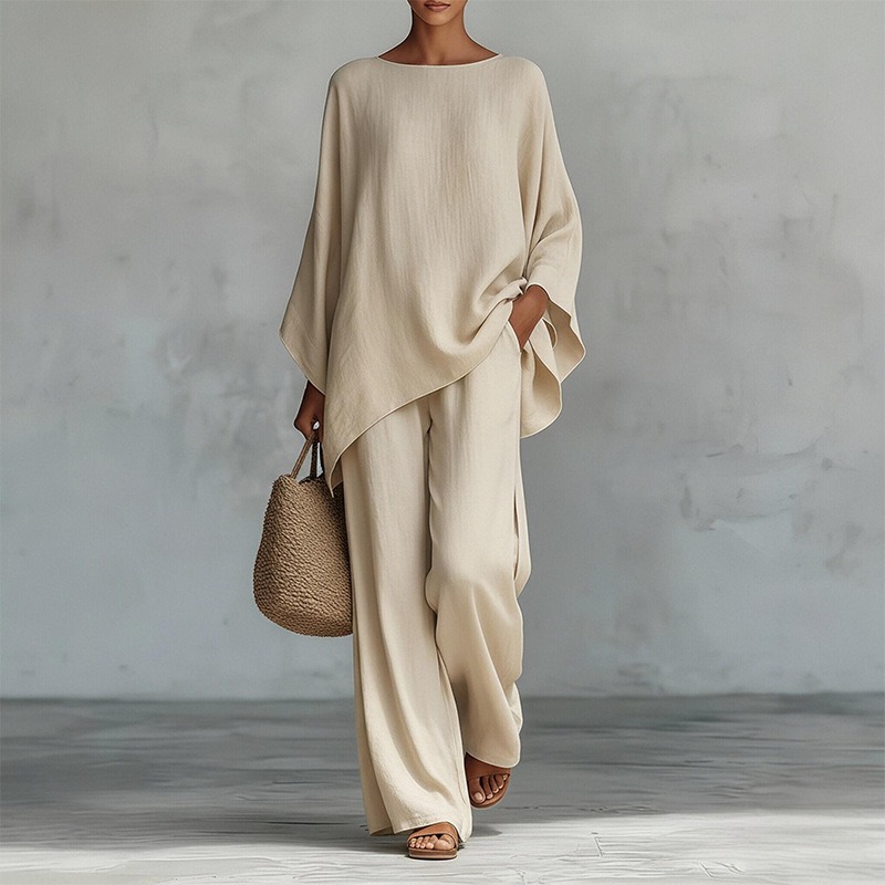 Conjunto de 2 Piezas de Pantal - Linen Pant Wide reseña y precio