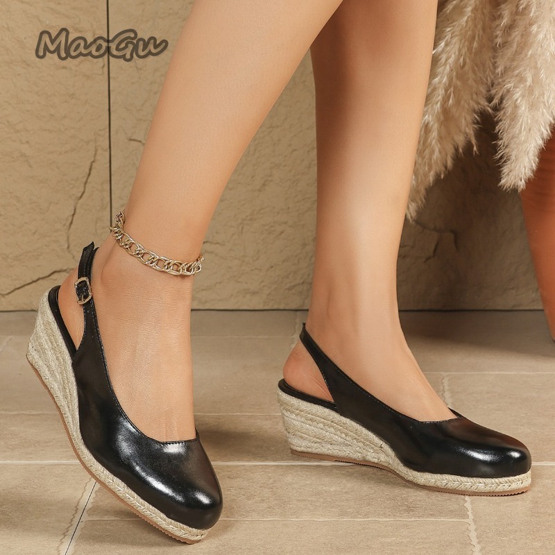 Sandalias de Plataforma con Pu - Wedge Espadrille Women reseña y precio